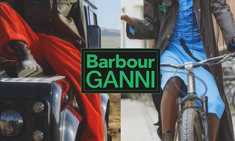 Barbour collaborates with Ganni