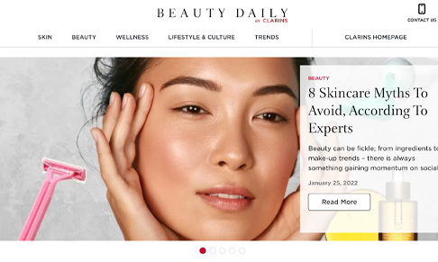 Clarins UK launches editorial platform Beauty Daily