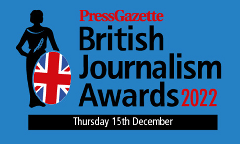 Entries open for The British Journalism Awards 2022