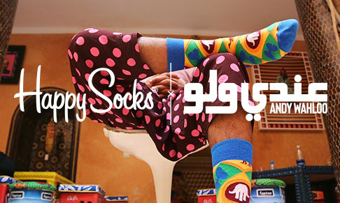 Happy Socks collaborates with Andy Wahloo Apparel