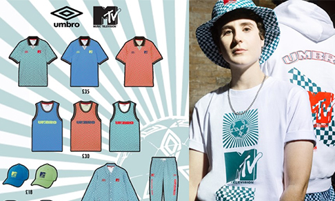 Umbro collaborates with MTV on a clothing collection