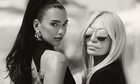 Versace collaborates with Dua Lipa