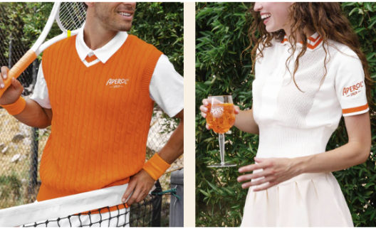 Drinks brand Aperol launches tennis-inspired fashion collection