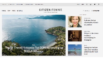 Luxury travel magazine Citizen Femme announces launch